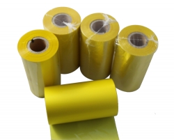 Yellow barcode thermal ribbon wax resin