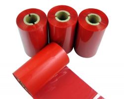 Wax red barcode printer ribbon